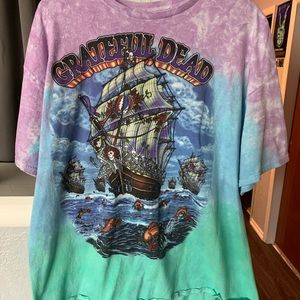 Grateful Dead "Ship of Fools" tie dye t shirt
